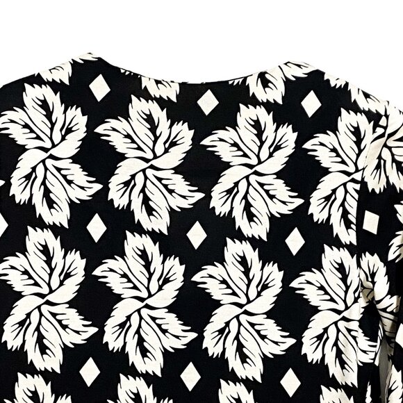 Diane von Furstenberg Silk Reina Giant Leaf Dress, size 2 - Picture 8 of 11